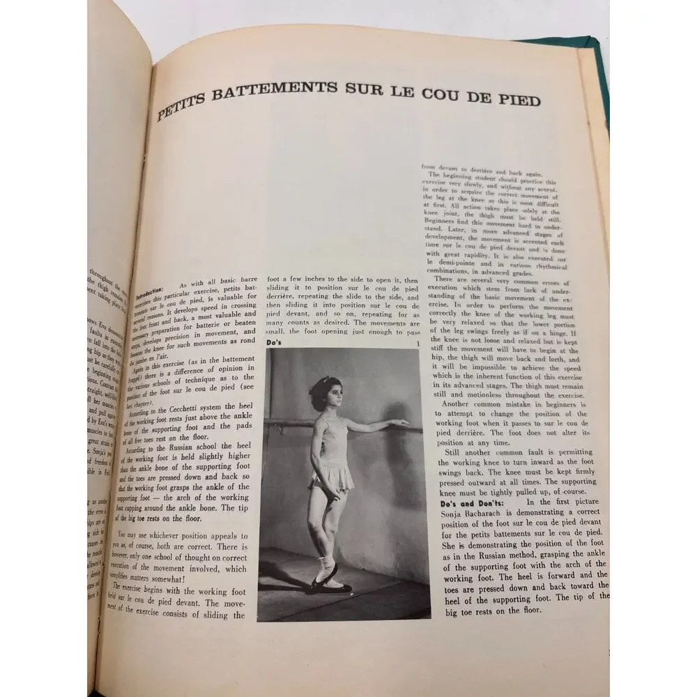 Dos Donts Basic Ballet Barre Thalia Mara 1955 Dance Magazine Technique Book